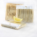 Amazon hot sale disposable 90mm disposable mango bamboo  fruit fork